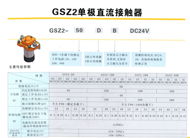 gsz2-d選型圖