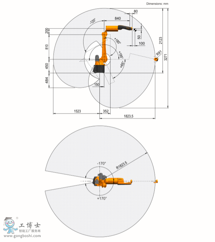 KUKA庫卡機器人KR 6 R1820 arc HW