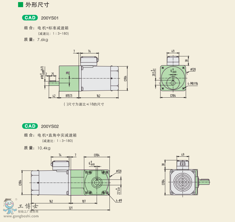 200W標(biāo)準(zhǔn)電機(jī) 2
