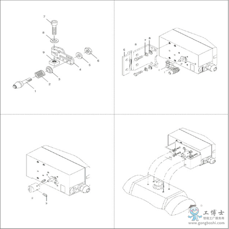ABB定位器 TZIDC-V18345智能閥門定位器安裝圖1