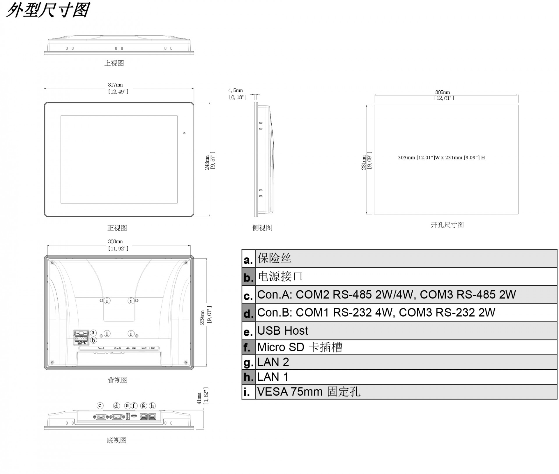 cMT2129X外觀尺寸圖